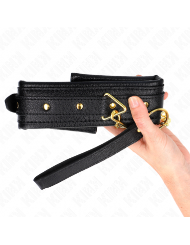 KINK - COLLAR CON CORREA ESPONJA IMITACIÃN CUERO MODELO 1 AJUSTABLE 37-54 CM X 3 CM