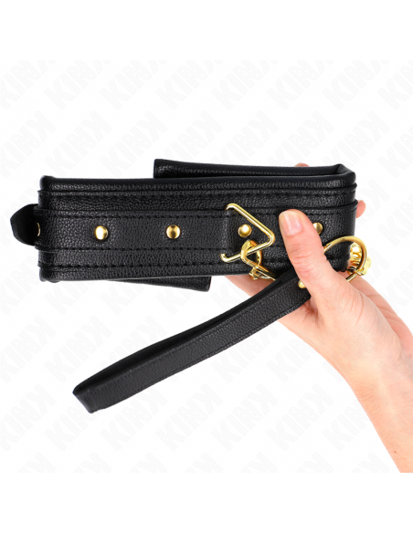 KINK - COLLAR CON CORREA ESPONJA IMITACIÃN CUERO MODELO 1 AJUSTABLE 37-54 CM X 3 CM