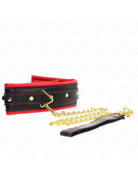 KINK - COLLAR CON CORREA ESPONJA IMITACIÃN CUERO MODELO 2 AJUSTABLE 37-54 CM X 3 CM