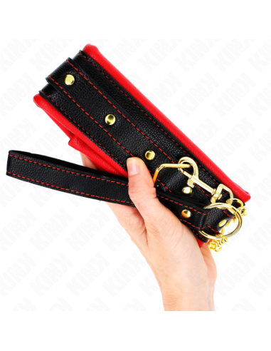 KINK - COLLAR CON CORREA ESPONJA IMITACIÃN CUERO MODELO 2 AJUSTABLE 37-54 CM X 3 CM