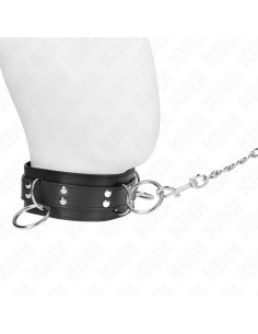 KINK - COLLAR CON CORREA 80 CM ESCLAVITUD 3 ANILLOS 53 X 5 CM 2