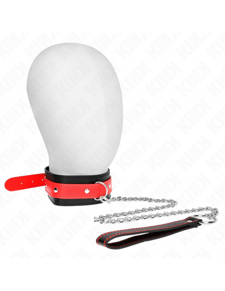 KINK - COLLAR CON CORREA 65 CM ROJO AJUSTABLE 36-43 CM X 5 CM