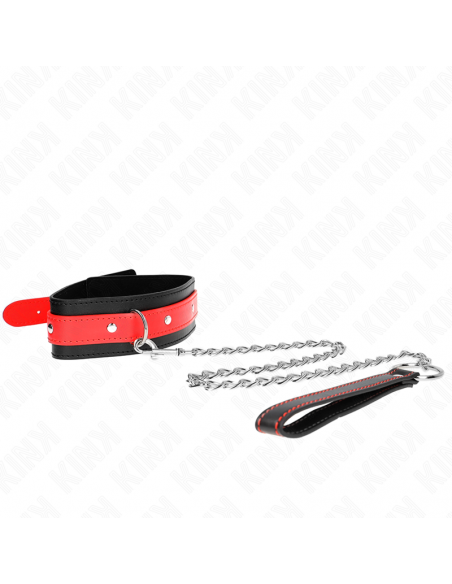KINK - COLLAR CON CORREA 65 CM ROJO AJUSTABLE 36-43 CM X 5 CM