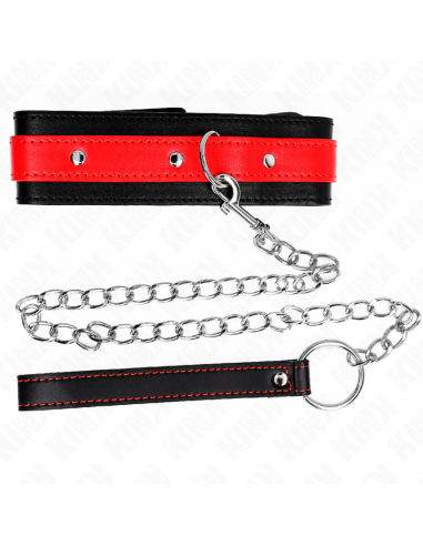 KINK - COLLAR CON CORREA 65 CM ROJO AJUSTABLE 36-43 CM X 5 CM