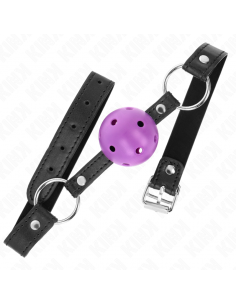 KINK - MORDAZA DE BOLA 4.5 CM MORADO DURA HUECA 63.5 X 2 CM 2