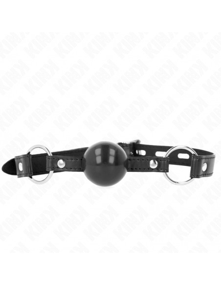 KINK - MORDAZA DE BOLA 4 CM TPE NEGRO 60 x 2 CM