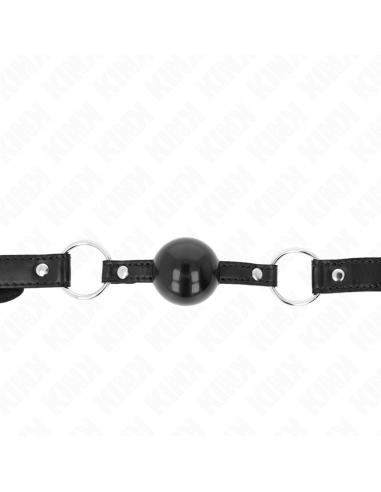 KINK - MORDAZA DE BOLA 4 CM TPE NEGRO 60 x 2 CM