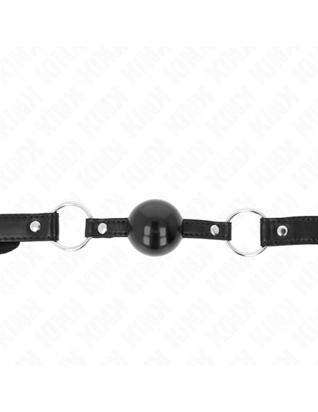 KINK - MORDAZA DE BOLA 4 CM TPE NEGRO 60 x 2 CM