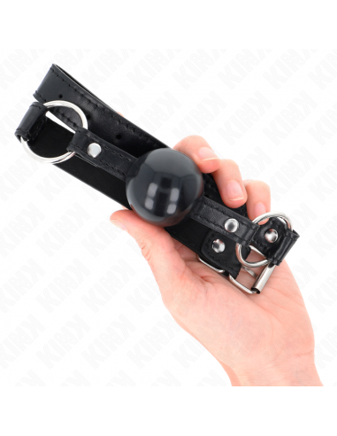 KINK - MORDAZA DE BOLA 4 CM TPE NEGRO 60 x 2 CM
