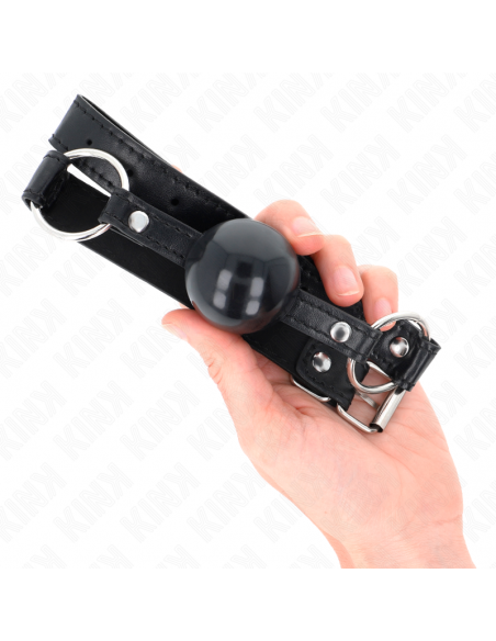 KINK - MORDAZA DE BOLA 4 CM TPE NEGRO 60 x 2 CM
