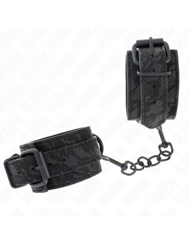 KINK - MUÃEQUERAS DE ENCAJE AJUSTABLE NEGRO 19-26 CM