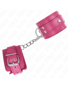 KINK - MUÃEQUERAS CON 3 ANILLAS EN D AJUSTABLE ROSA 17.5-25 CM X 6 CM 2