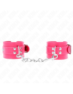 KINK - MUÃEQUERAS FUCSIA CON DETALLES EN FUCSIA AJUSTABLE 20-28 CM X 5.5 CM