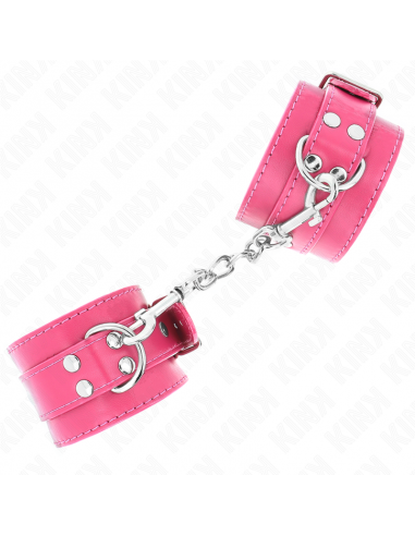 KINK - MUÃEQUERAS FUCSIA CON DETALLES EN FUCSIA AJUSTABLE 20-28 CM X 5.5 CM