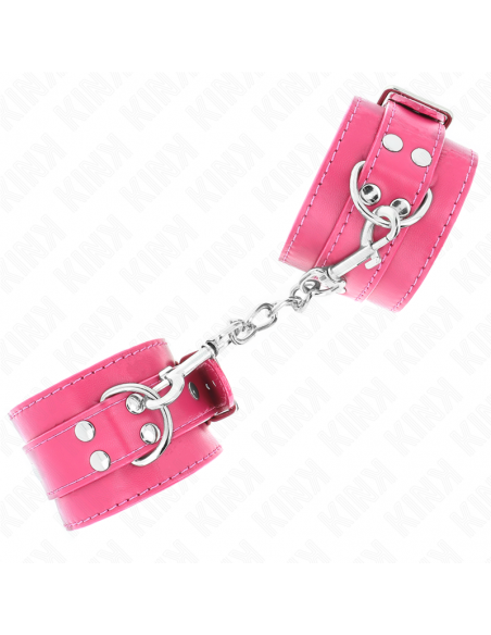 KINK - MUÃEQUERAS FUCSIA CON DETALLES EN FUCSIA AJUSTABLE 20-28 CM X 5.5 CM