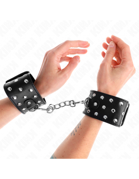 KINK - MUÃEQUERAS ESTILO PUNK AJUSTABLE 19-24 CM X 5.5 CM