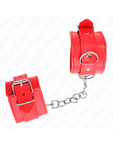 KINK - MUÃEQUERAS SENCILLAS ROJO AJUSTABLE 20-23 CM X 5.5 CM