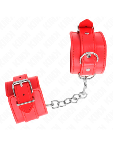 KINK - MUÃEQUERAS SENCILLAS ROJO AJUSTABLE 20-23 CM X 5.5 CM