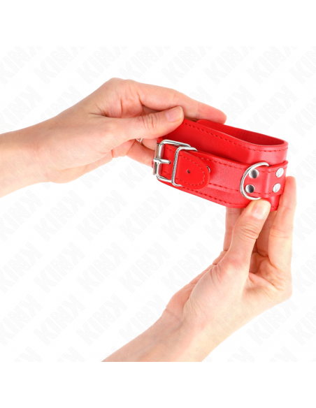KINK - MUÃEQUERAS SENCILLAS ROJO AJUSTABLE 20-23 CM X 5.5 CM