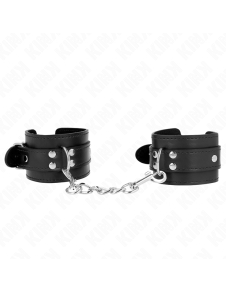 KINK - MUÃEQUERAS SENCILLAS NEGRO AJUSTABLE 20-23 CM X 5.5 CM