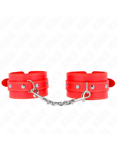 KINK - MUÃEQUERAS FINAS ROJO AJUSTABLE 21-33 CM