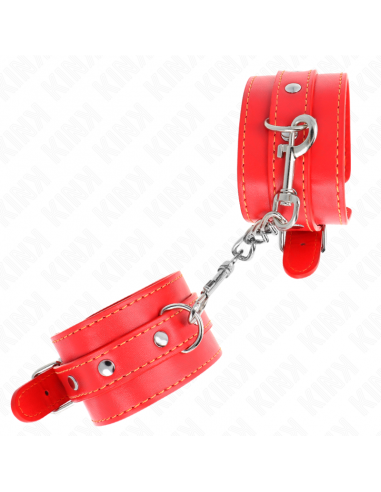 KINK - MUÃEQUERAS FINAS ROJO AJUSTABLE 21-33 CM