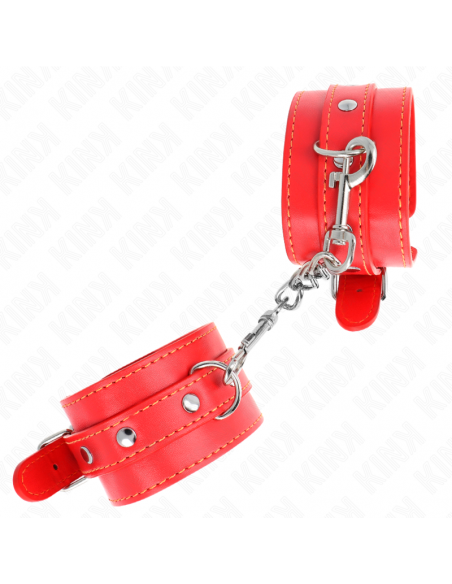 KINK - MUÃEQUERAS FINAS ROJO AJUSTABLE 21-33 CM