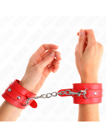 KINK - MUÃEQUERAS FINAS ROJO AJUSTABLE 21-33 CM