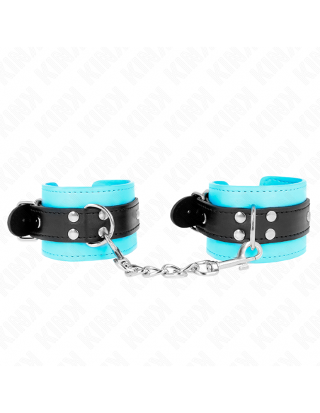 KINK - MUÃEQUERAS CON GANCHO FORRO AZUL AJUSTABLE 20-28 CM X 5.5 CM