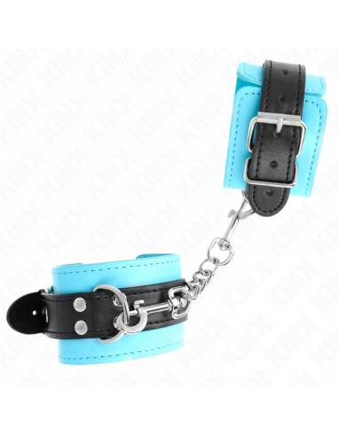 KINK - MUÃEQUERAS CON GANCHO FORRO AZUL AJUSTABLE 20-28 CM X 5.5 CM