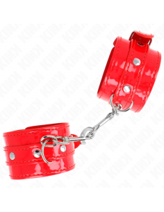 KINK - MUÃEQUERAS CON TACHUELAS ROJO AJUSTABLE 23-33 CM 2