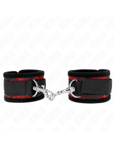 KINK - MUÃEQUERAS DISEÃO ESCÃNDALO ROJO-NEGRO