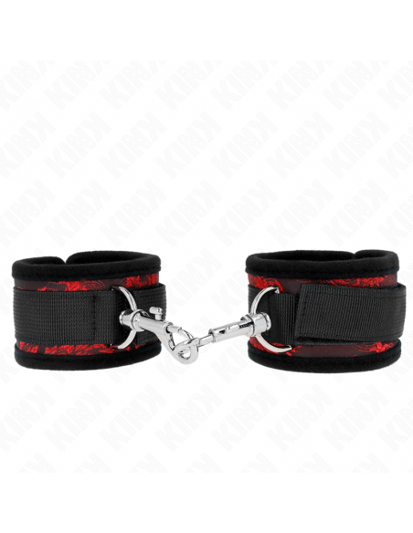 KINK - MUÃEQUERAS DISEÃO ESCÃNDALO ROJO-NEGRO