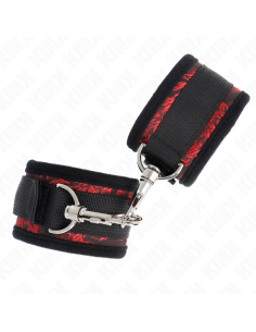 KINK - MUÃEQUERAS DISEÃO ESCÃNDALO ROJO-NEGRO 2