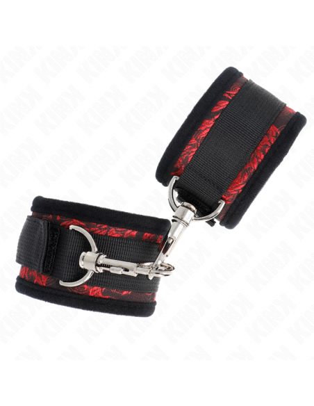 KINK - MUÃEQUERAS DISEÃO ESCÃNDALO ROJO-NEGRO