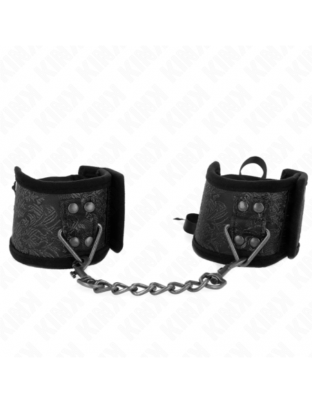 KINK - MUÃEQUERAS DISEÃO ESCÃNDALO NEGRO DETALLE LAZO 24.5 CM X 6.5 CM
