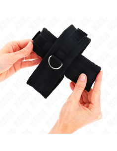KINK - MUÃEQUERAS CRUZADA NEGRO 34 X 5.5 CM