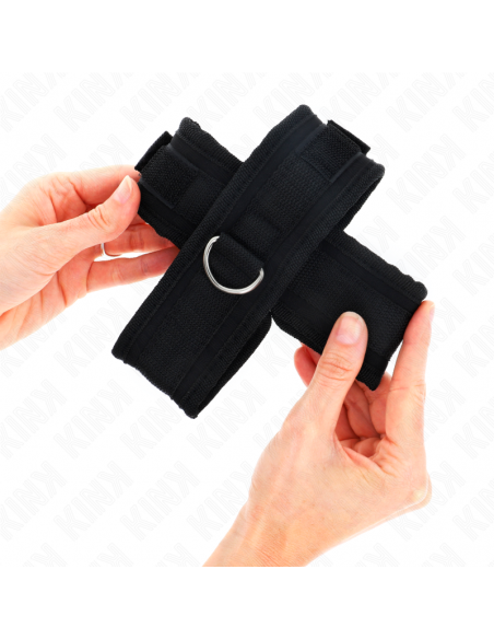 KINK - MUÃEQUERAS CRUZADA NEGRO 34 X 5.5 CM