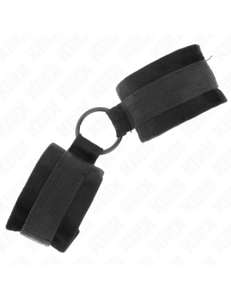 KINK - MUÃEQUERAS 25 CM PARA PRINCIPIANTES CON ANILLA 4 CM NEGRO AJUSTABLE 15-25 CM