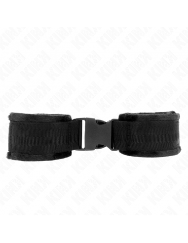 KINK - MUÃEQUERAS NYLON NEGRO MODELO 1 AJUSTABLE 25-35 CM X 6 CM