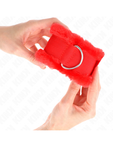 KINK - MUÃEQUERAS FORRADA ROJO AJUSTABLE 17-31 CM X 7 CM