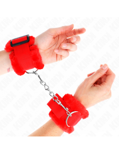KINK - MUÃEQUERAS FORRADA ROJO AJUSTABLE 17-31 CM X 7 CM