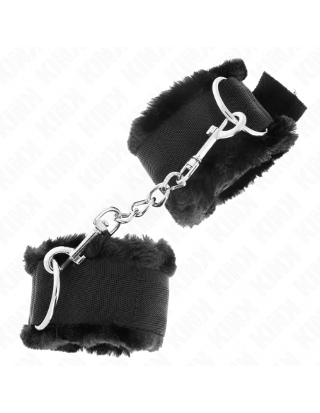 KINK - MUÃEQUERAS FORRADA NEGRO AJUSTABLE 17-31 CM X 7 CM