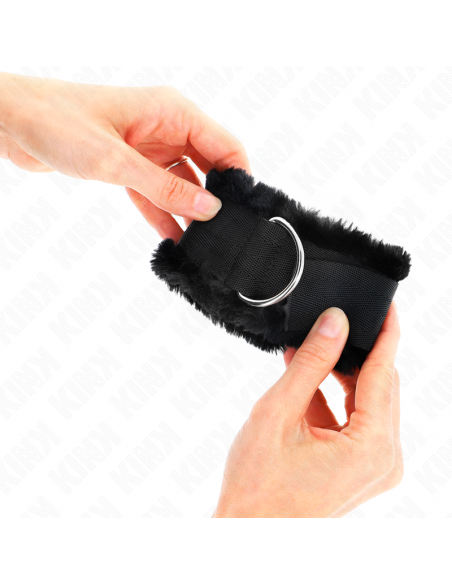 KINK - MUÃEQUERAS FORRADA NEGRO AJUSTABLE 17-31 CM X 7 CM