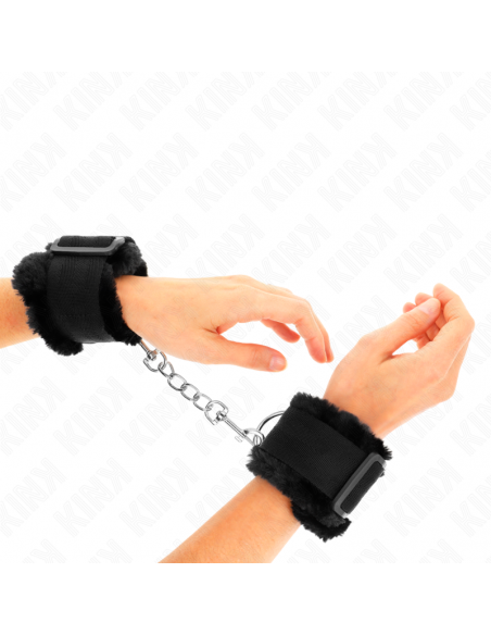 KINK - MUÃEQUERAS FORRADA NEGRO AJUSTABLE 17-31 CM X 7 CM
