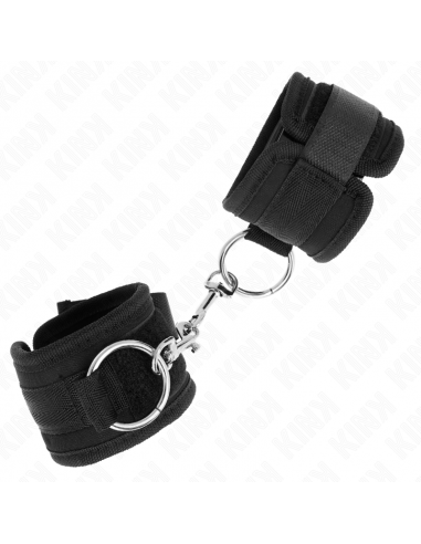 KINK - MUÃEQUERAS NEGRO AJUSTABLE 18-35 CM X 6 CM
