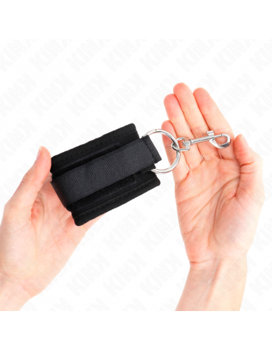 KINK - MUÃEQUERAS NEGRO AJUSTABLE 18-35 CM X 6 CM