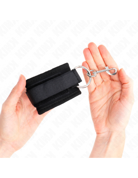 KINK - MUÃEQUERAS NEGRO AJUSTABLE 18-35 CM X 6 CM