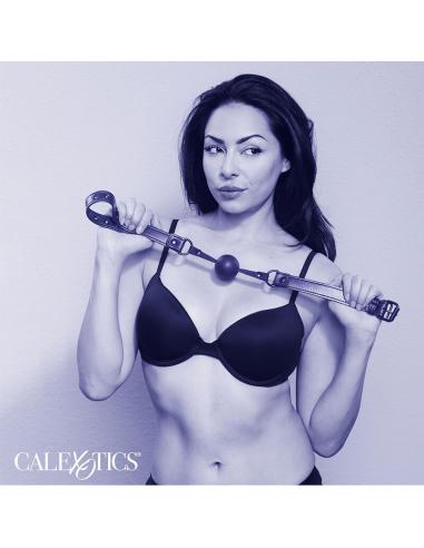 CALEXOTICS - NOCTURNAL MORDAZA DE BOLA SILICONA NEGRO