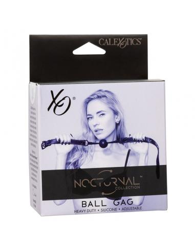 CALEXOTICS - NOCTURNAL MORDAZA DE BOLA SILICONA NEGRO